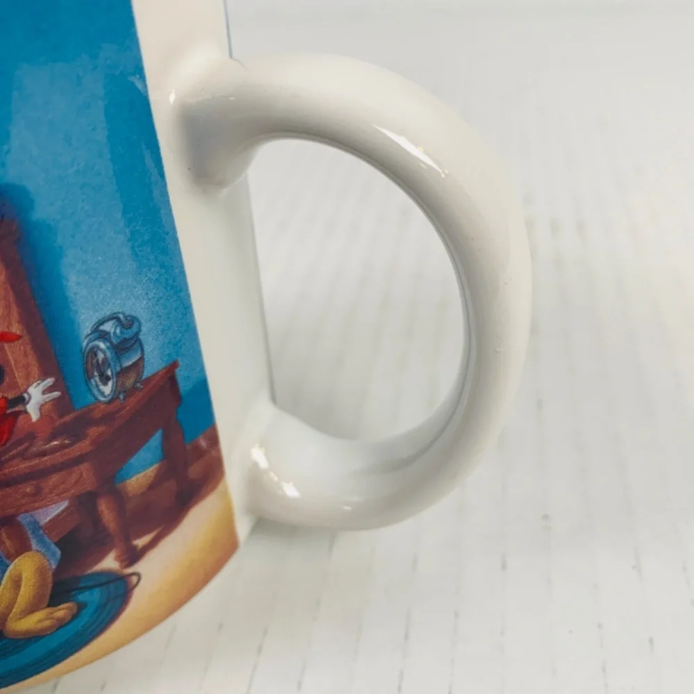 Disney Mickey Mouse Through The Years 12 oz Coffee Mug Vintage Retired Blue